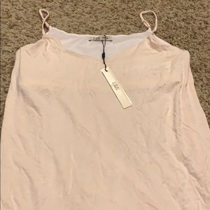 Juju jams cami built in bra blush pink NWT